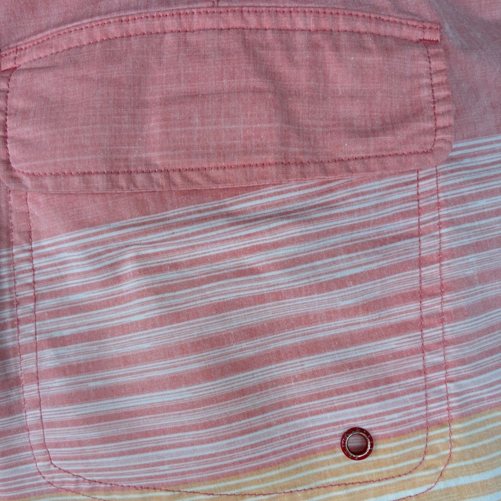 Sperry Men's Size 34 Pink Striped Board Shorts Swim Trunks 8" Inseam - Picture 7 of 10